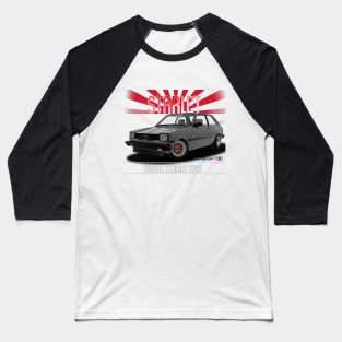 Toyota Starlet KP61 Silver Baseball T-Shirt